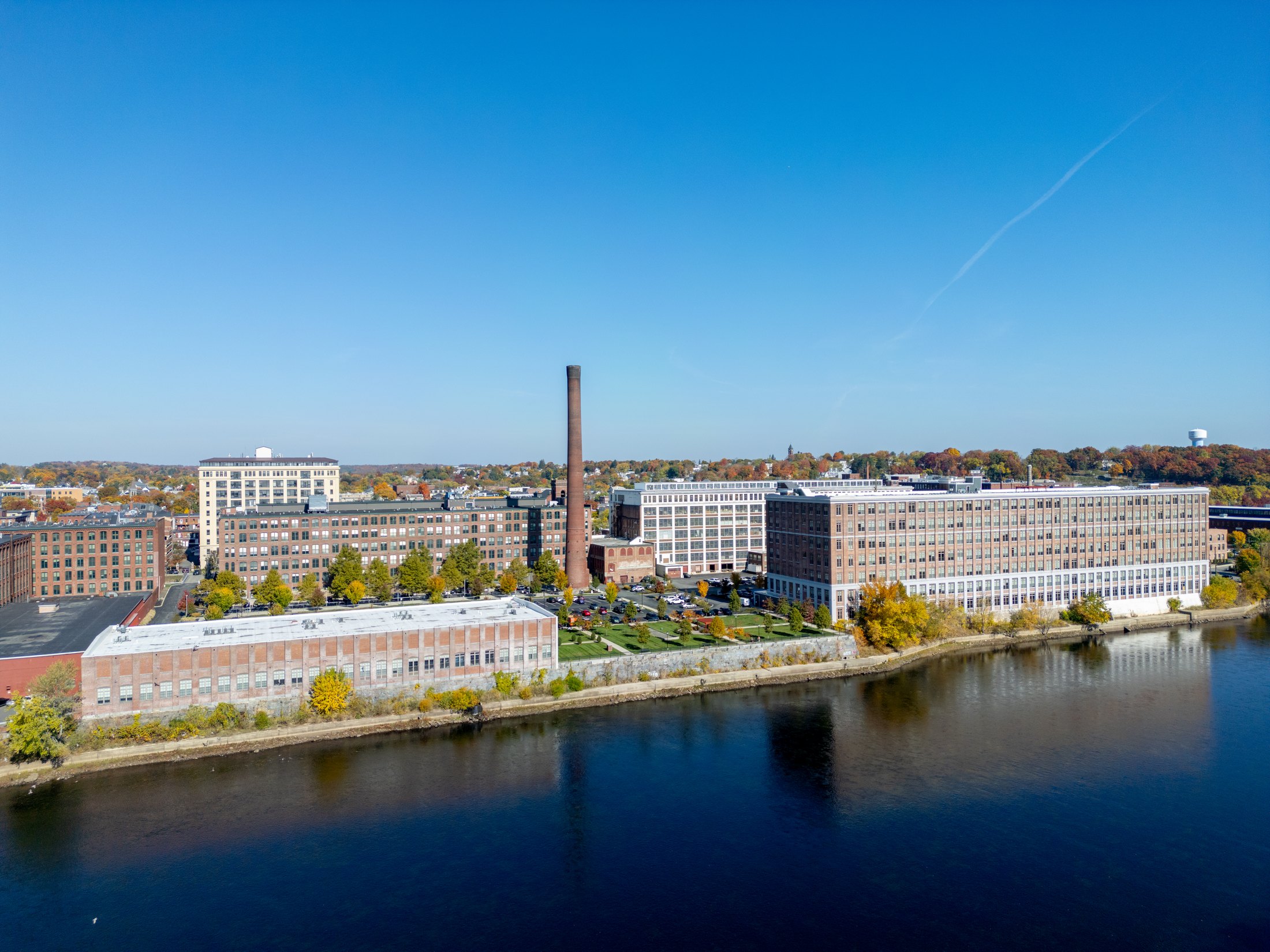 Drone river shot